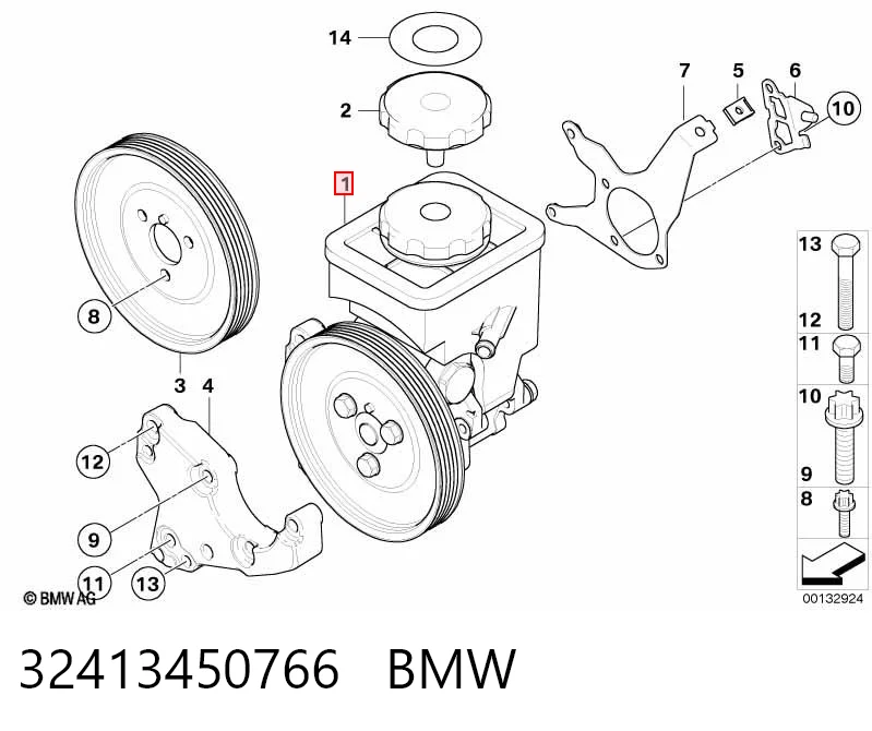 32413450766 BMW ГУР руля