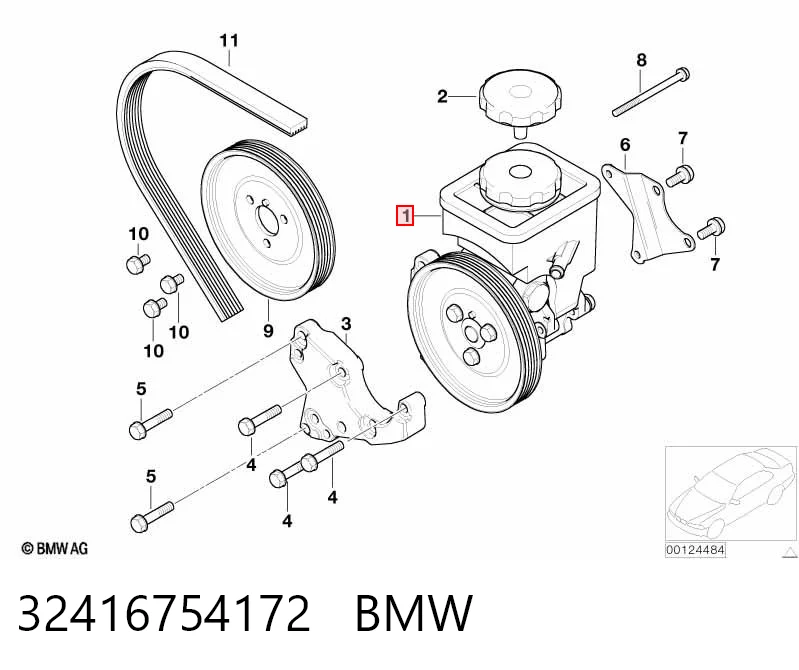 32416754172 BMW ГУР руля