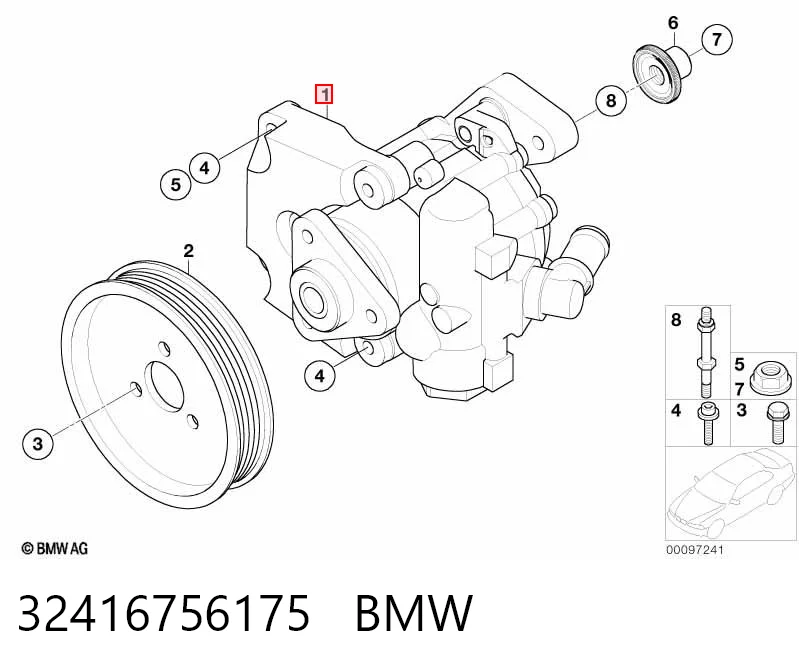 32416756175 BMW ГУР руля