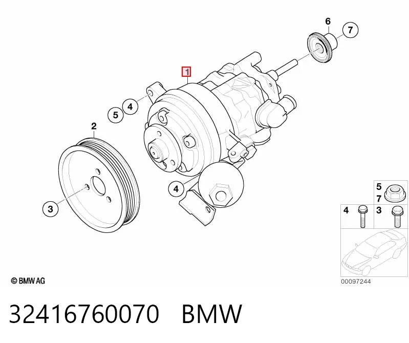 Купить P1439 Motorherz Насос рулевого управления