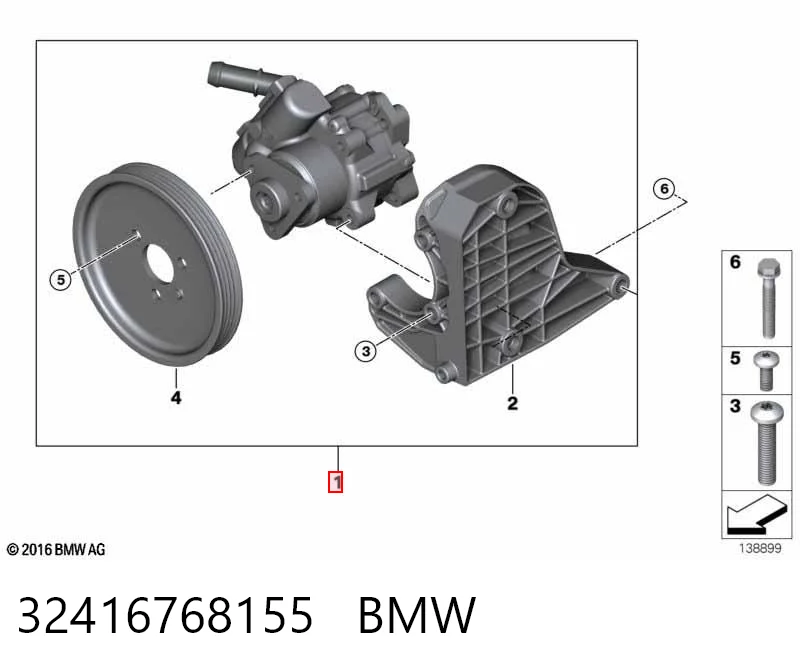 32416768155 BMW ГУР руля