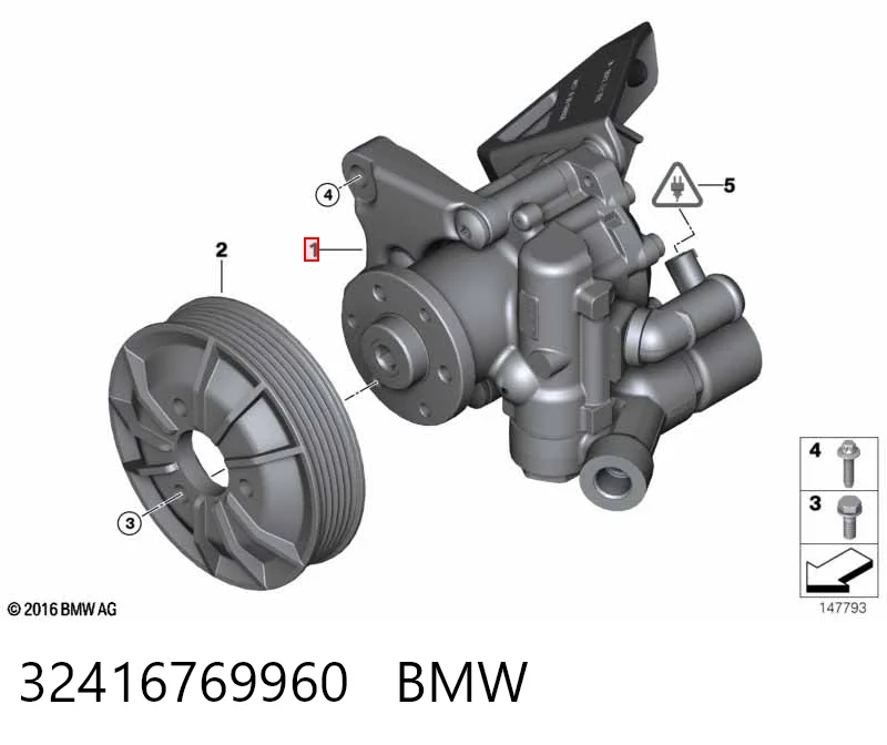 32416769960 BMW ГУР руля