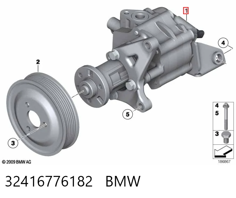 32416776182 BMW ГУР руля
