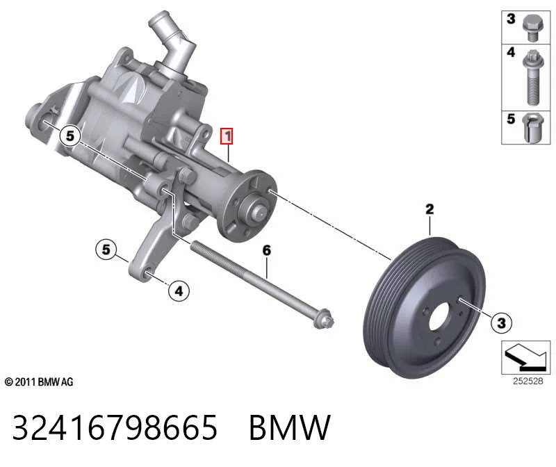 32416798665 BMW ГУР руля