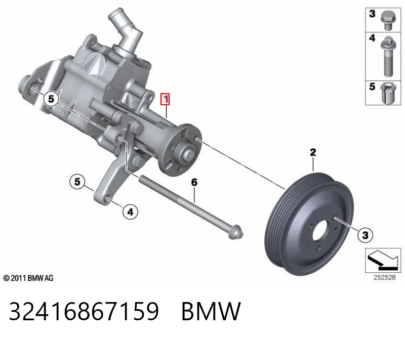 32416867159 BMW ГУР руля