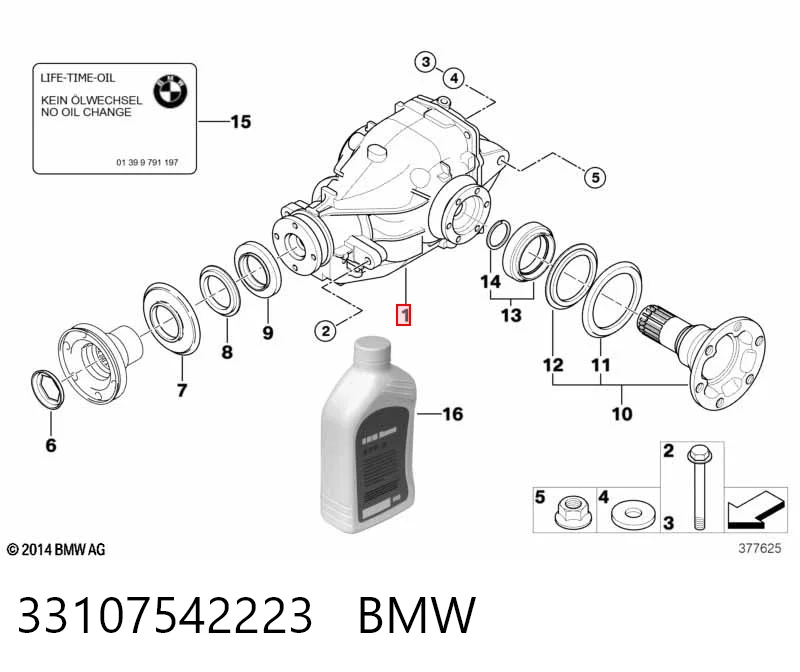 Редуктор моста заднего на BMW X3  E83