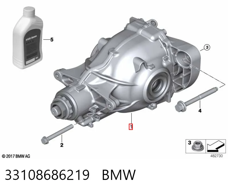 33108686219 BMW Редуктор моста заднего