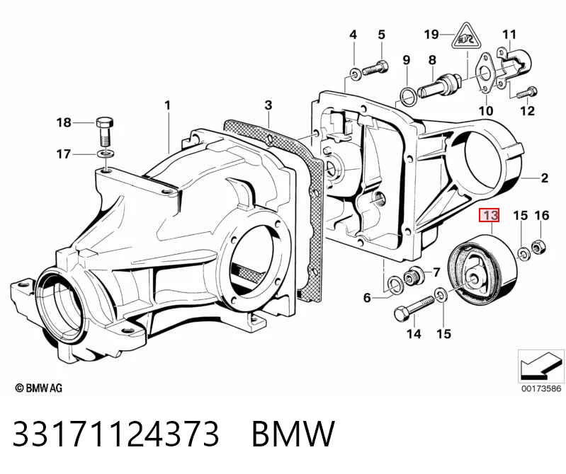 Сайлентблок (подушка) редуктора заднего моста задний AP11504 PolyAuto