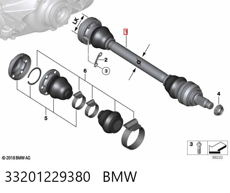 Купить 492283 Maxgear Приводной вал задний