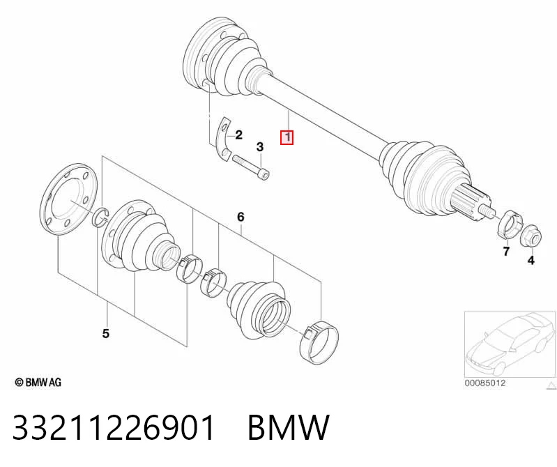 0023564 GKN-Spidan Привод задний
