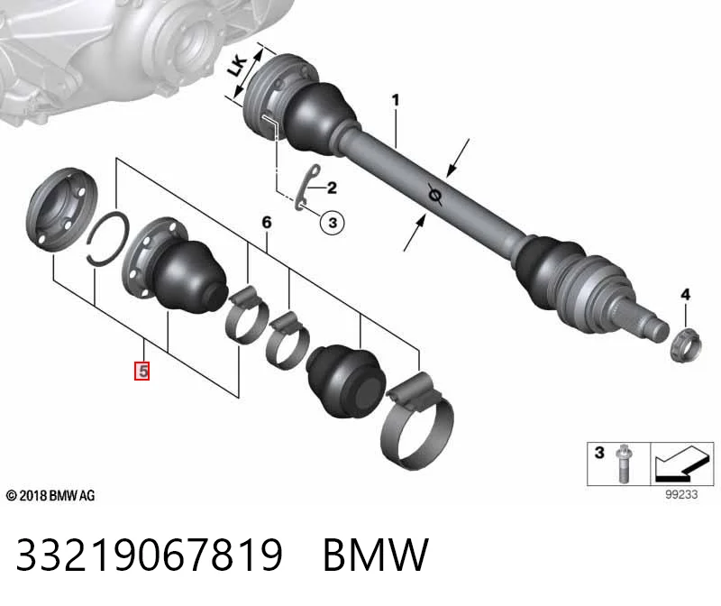 Пыльник ШРУСа задней полуоси внутренний 0026073 GKN-Spidan