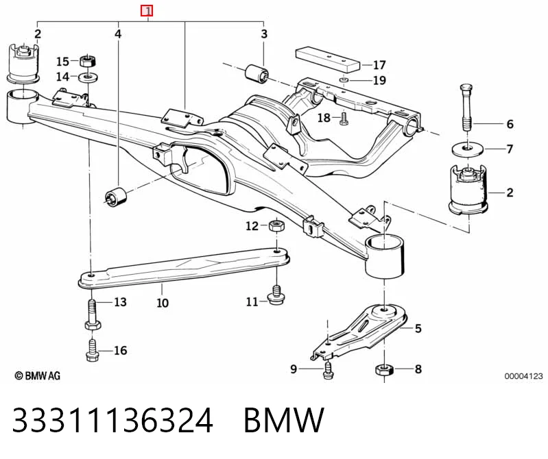  Подрамник задний BMW 7 