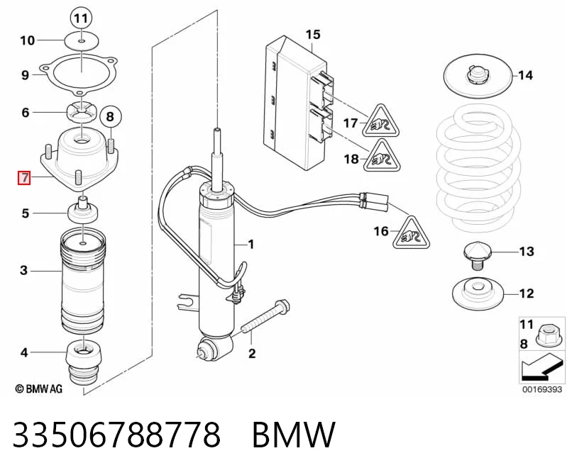 Опора амортизатора на BMW X5  E70