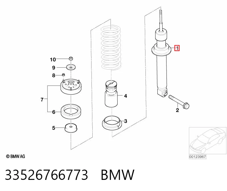 33526766773 BMW Амортизаторы задние