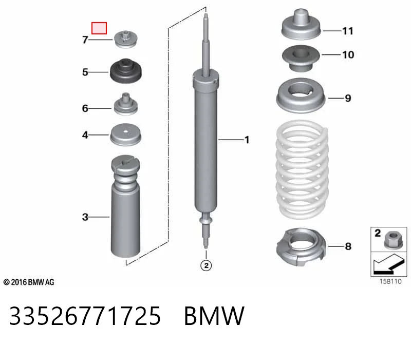 33526771725 BMW Амортизаторы задние