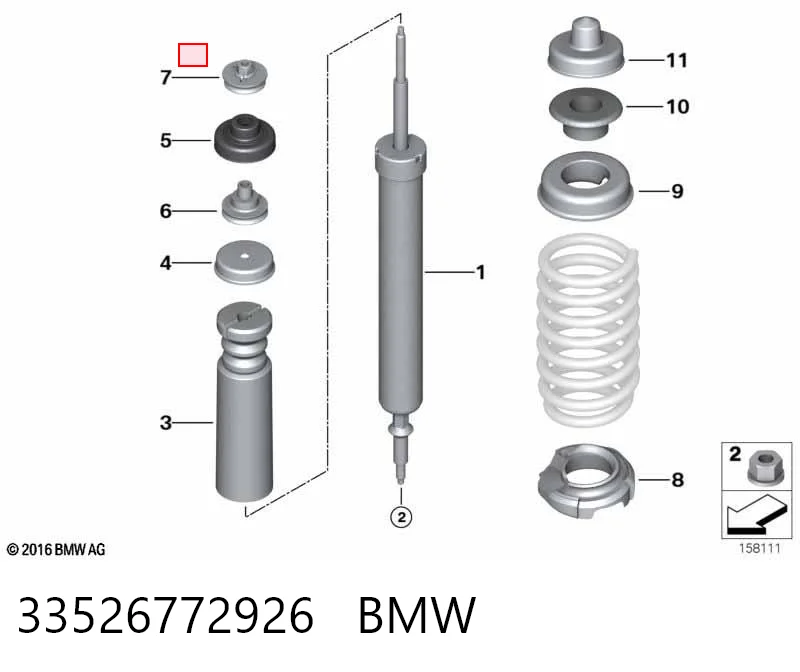33526772926 BMW Амортизаторы задние