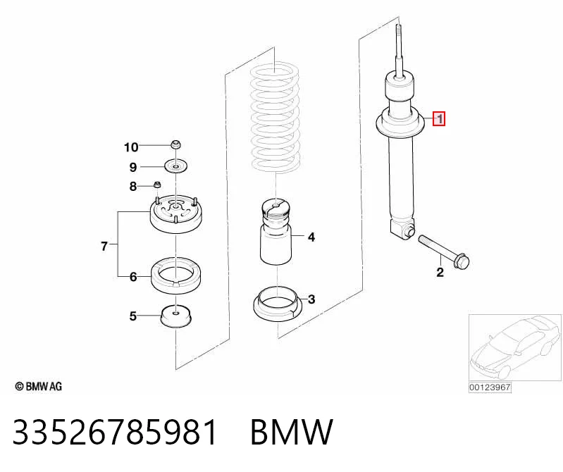 33526785981 BMW Амортизаторы задние
