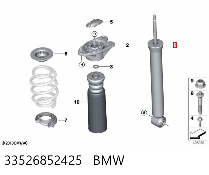 33526852425 BMW Амортизаторы задние