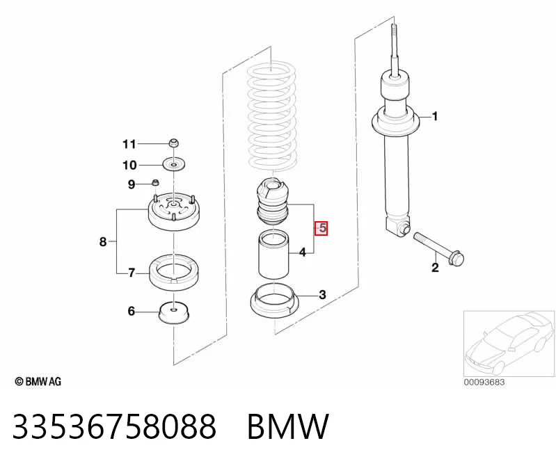 Отбойник задний BMW 7 седан (E65, E66, E67) (2001 - 2008) цена, от 19.00 USD