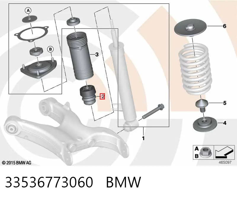 33536773060 BMW Буфер амортизатора заднего