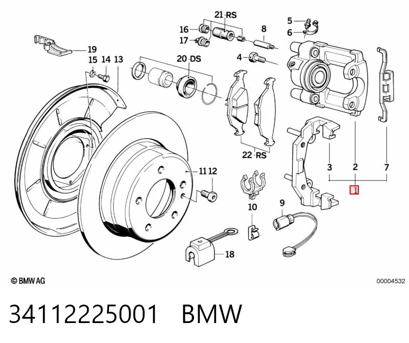 Суппорт задний левый 770121 Lauber