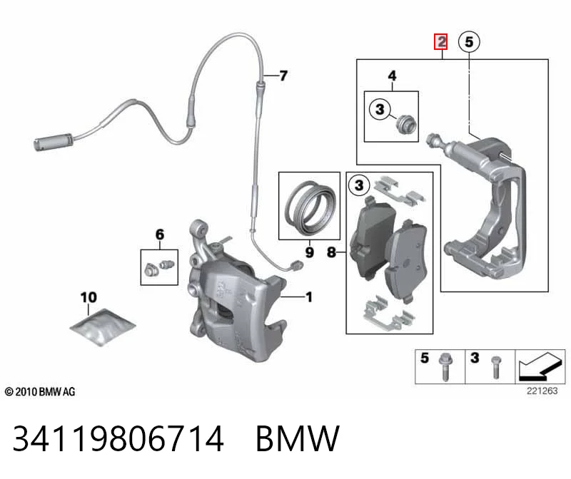 Кронштейн суппорта Mini COUNTRYMAN хэтчбек (R60) (2010 - 2016) цена, от 62.58 USD