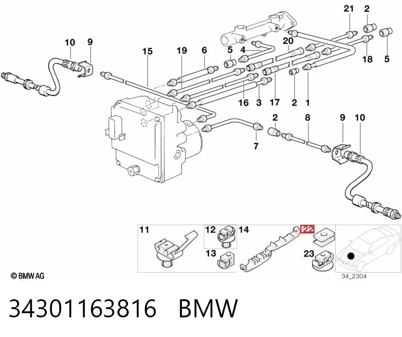 34301163816 BMW