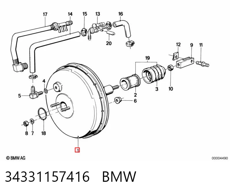 Усилитель тормозов BMW 5 