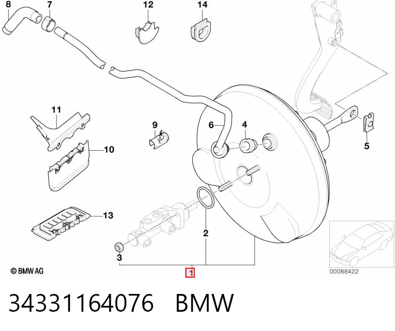  Усилитель тормозов BMW 3 
