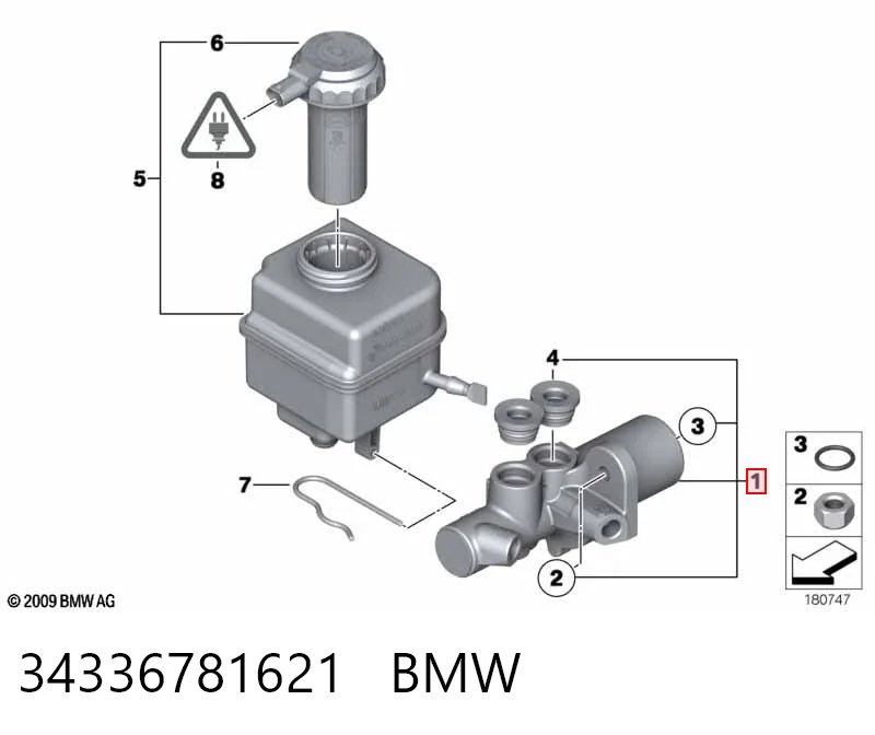 Купить Главный тормозной цилиндр Бмв 7  F01, F02, F03, F04