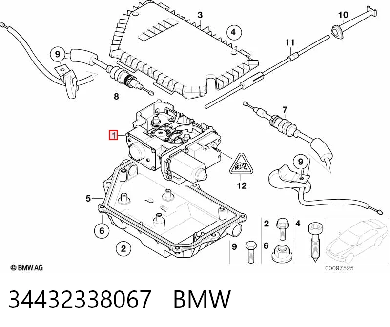 34432338067 BMW Электропривод ручного тормоза