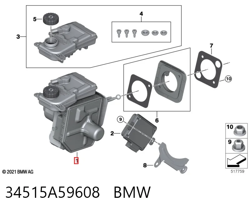 Вакуумный усилитель тормозов BMW 34515A29149