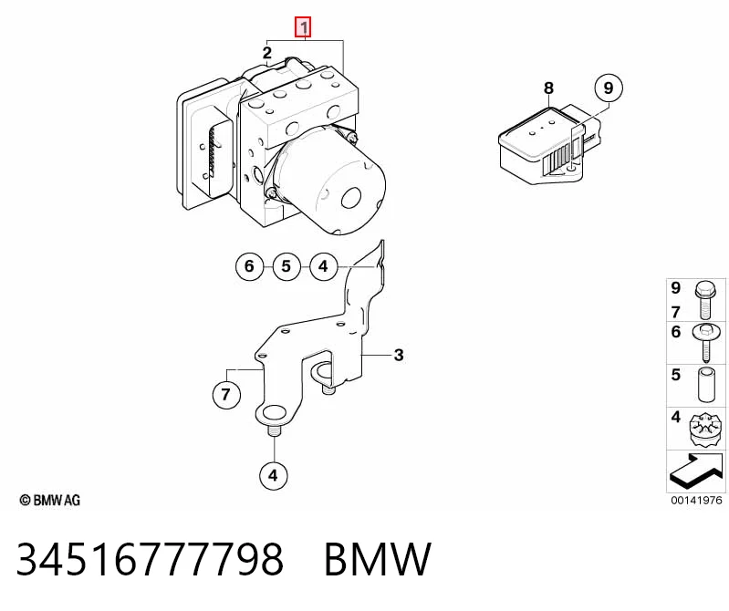 Гидроблок АБС BMW 5 универсал (E61) (2003 - 2009) цена, от 63.35 USD