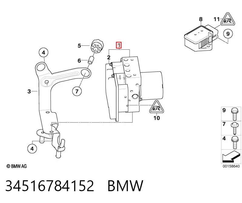 Гидроблок АБС BMW 5 седан (E60) (2003 - 2009) цена, от 69.68 USD
