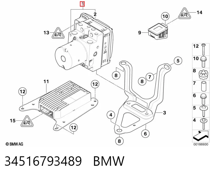 Гидроблок АБС BMW X6 внедорожник (E71) (2008 - 2014) цена, от 25.48 USD