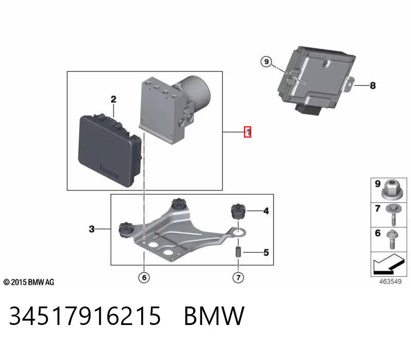 Гидроблок АБС BMW 34511543518 цена, от 114.02 USD