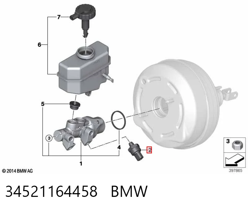 34521164458 BMW Датчик указателя давления масла