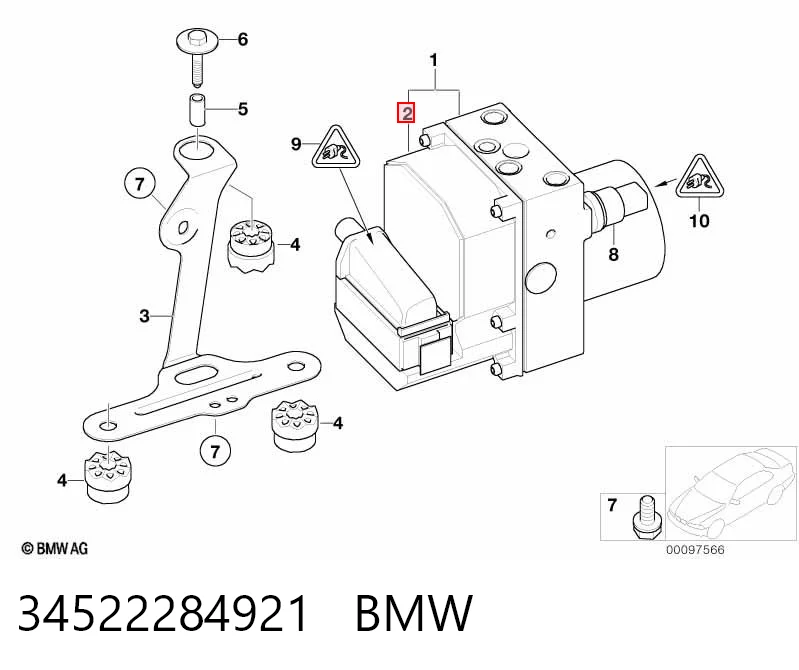 Гидроблок АБС BMW 7 седан (E65, E66, E67) (2001 - 2008) цена, от 570.15 USD