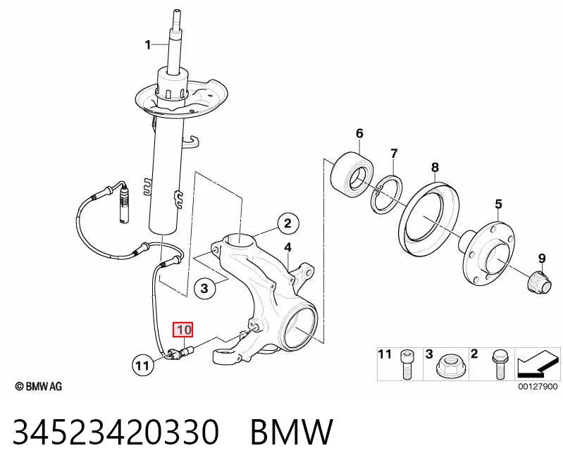 34523420330 BMW Датчик АБС