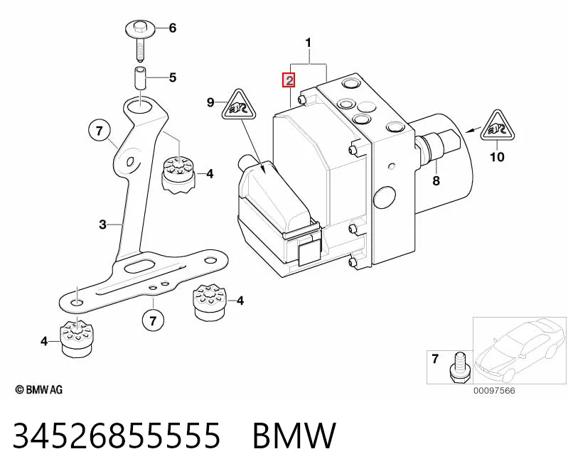  Блок АБС BMW 7 