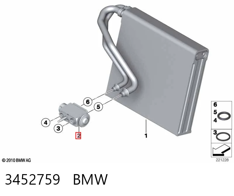 3452759 BMW Терморегулирующий вентиль кондиционера