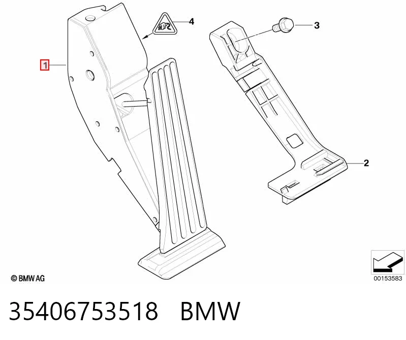 Педаль газа (акселератора) BMW 5 седан (E39) (1995 - 2003) цена, от 11.88 USD