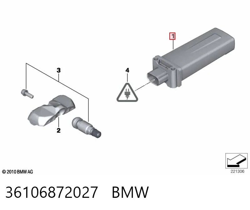 Купить 6853670 BMW Блок системы контроля давления в шинах