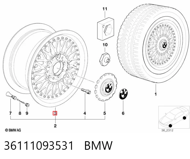 36111093531 BMW
