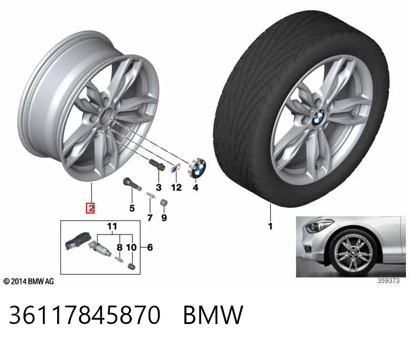 36117845870 BMW 