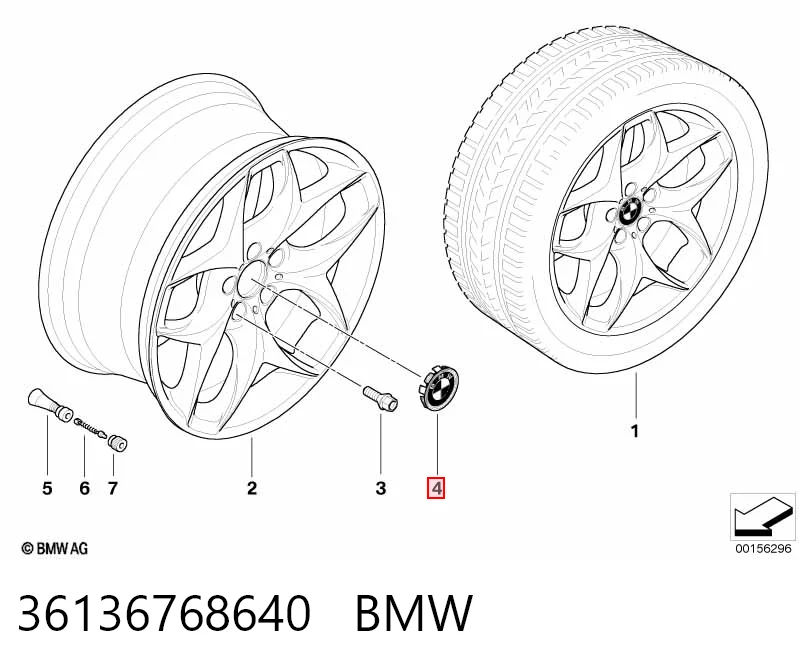 Колпак колесного диска Mercedes GL внедорожник (X164) (2006 - 2012) цена, от 6.33 USD