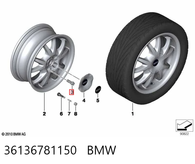 36136781150 BMW Болты колесные