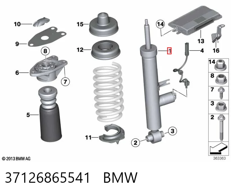 37126865541 BMW Амортизаторы задние