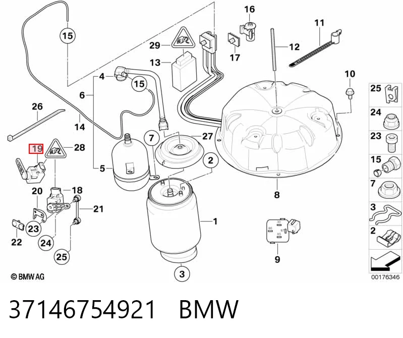 37146754921 BMW Задний датчик положения кузова