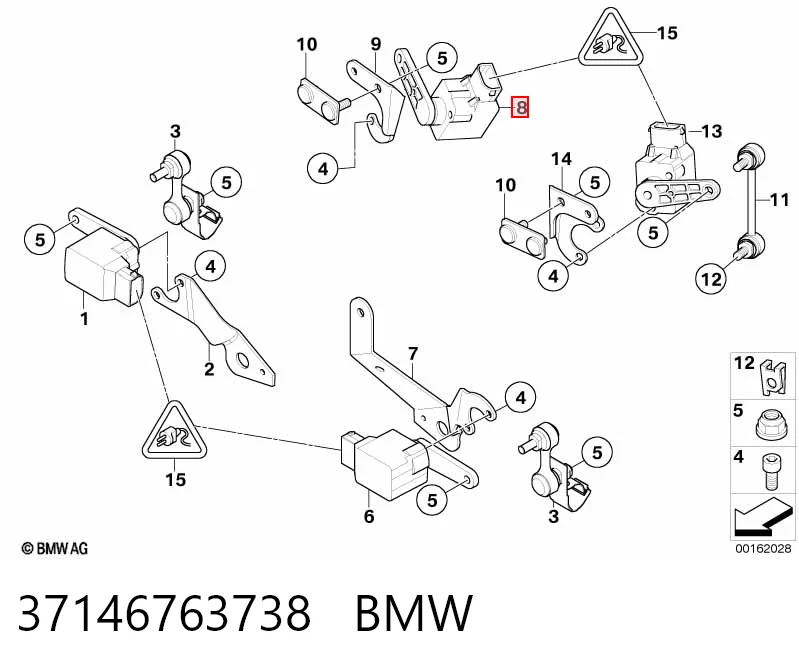37146763738 BMW Задний датчик положения кузова